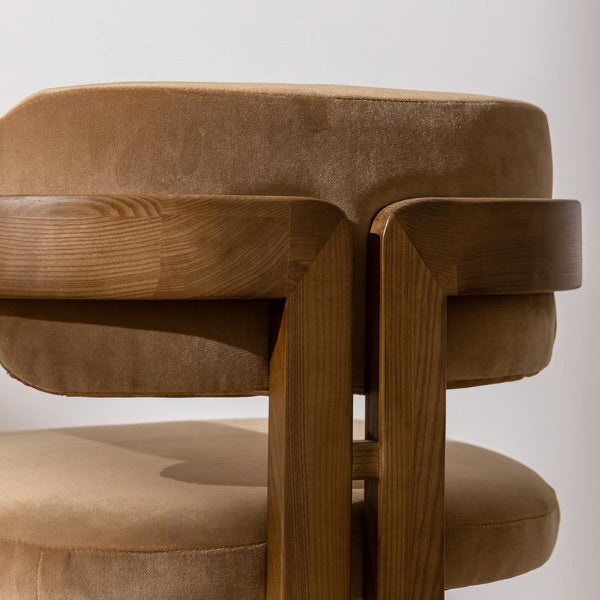 Baeu Curved Walnut Dining Chairs