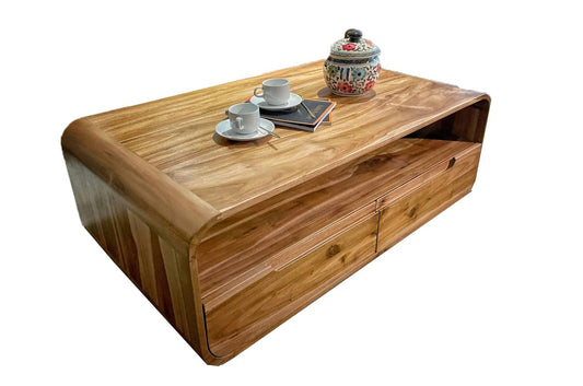 LUCIA SOLID WOOD COFFEE TABLE